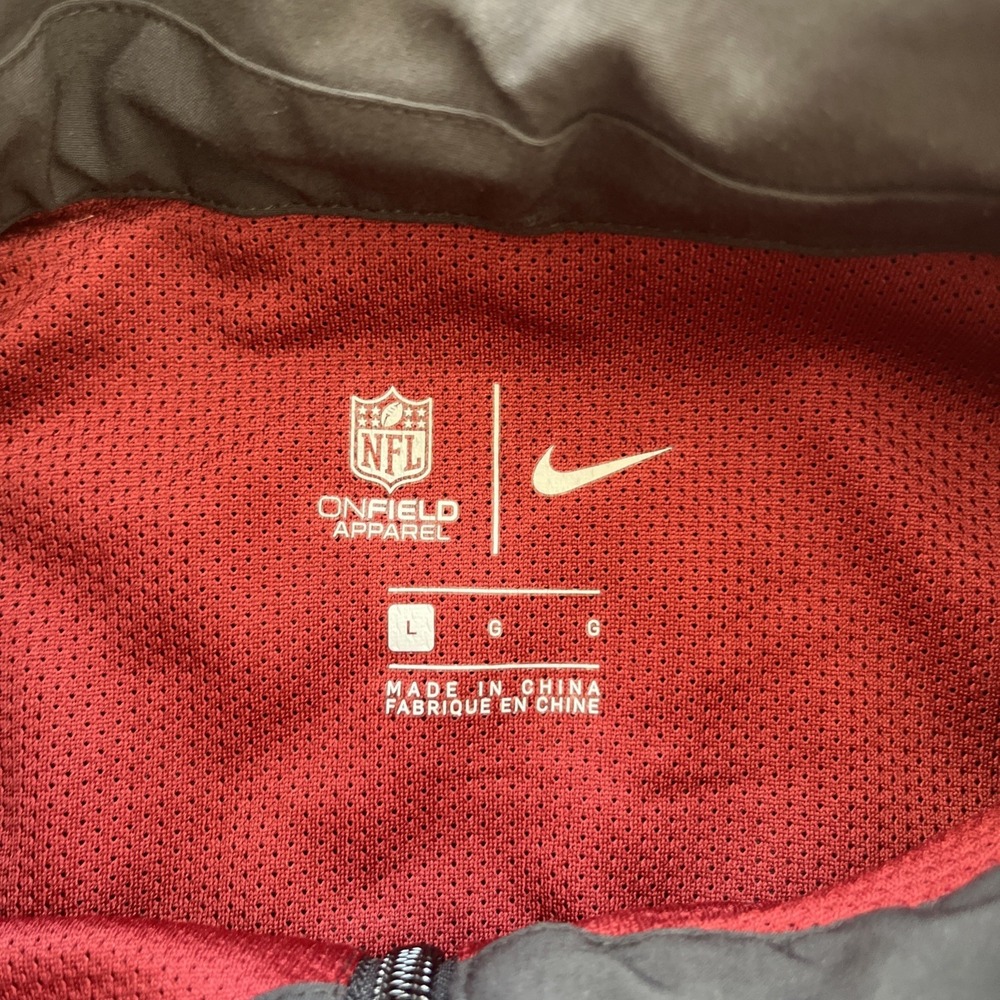 Washington Commanders Football Nike NFL On Field Zip-Up Jacket Men's Large Black - Picture 6 of 11